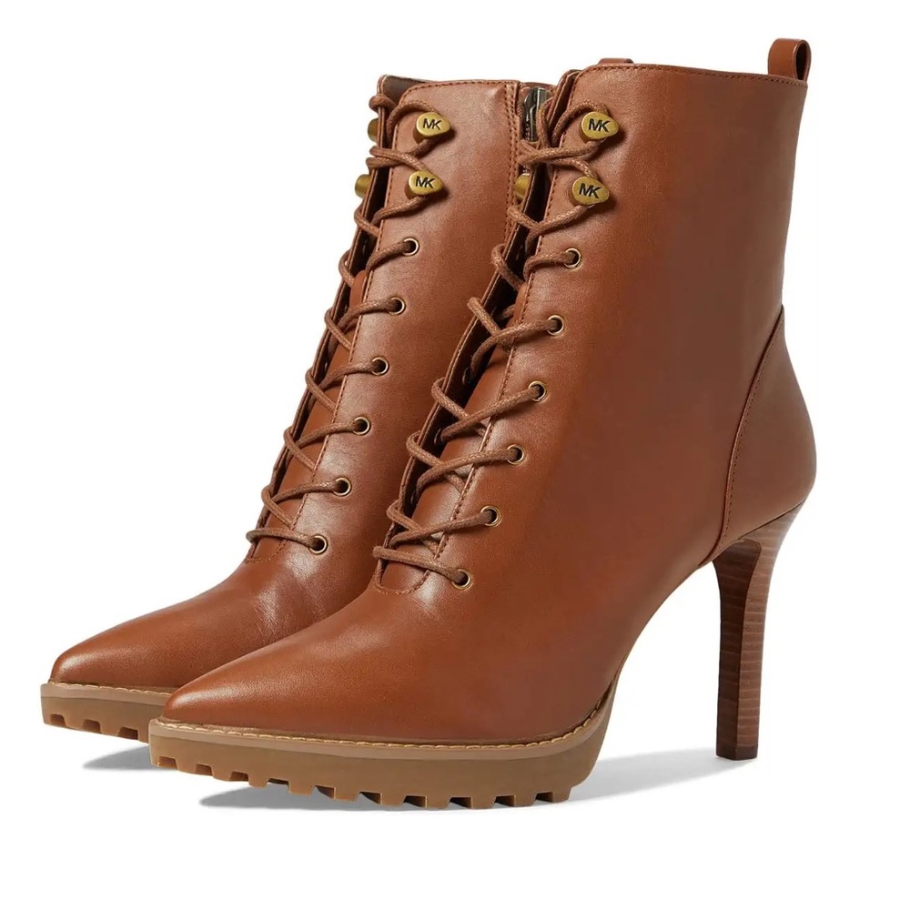 MICHAEL Michael Kors® Kyle Lace-Up Bootie platform ankle boots New w/out box